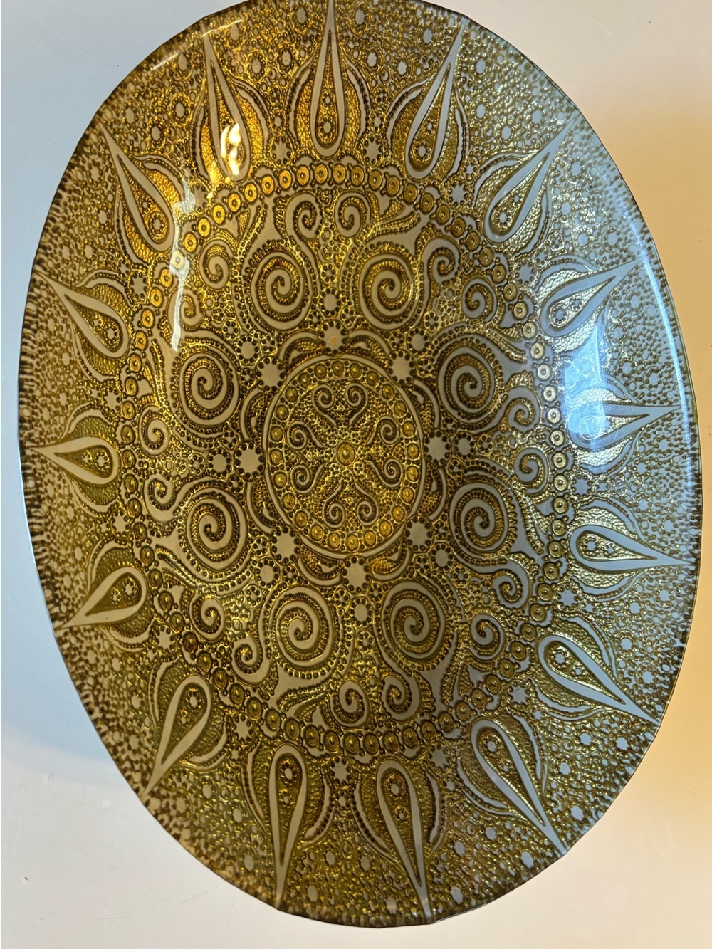 Turkish Topkapi Art Glass Bowl